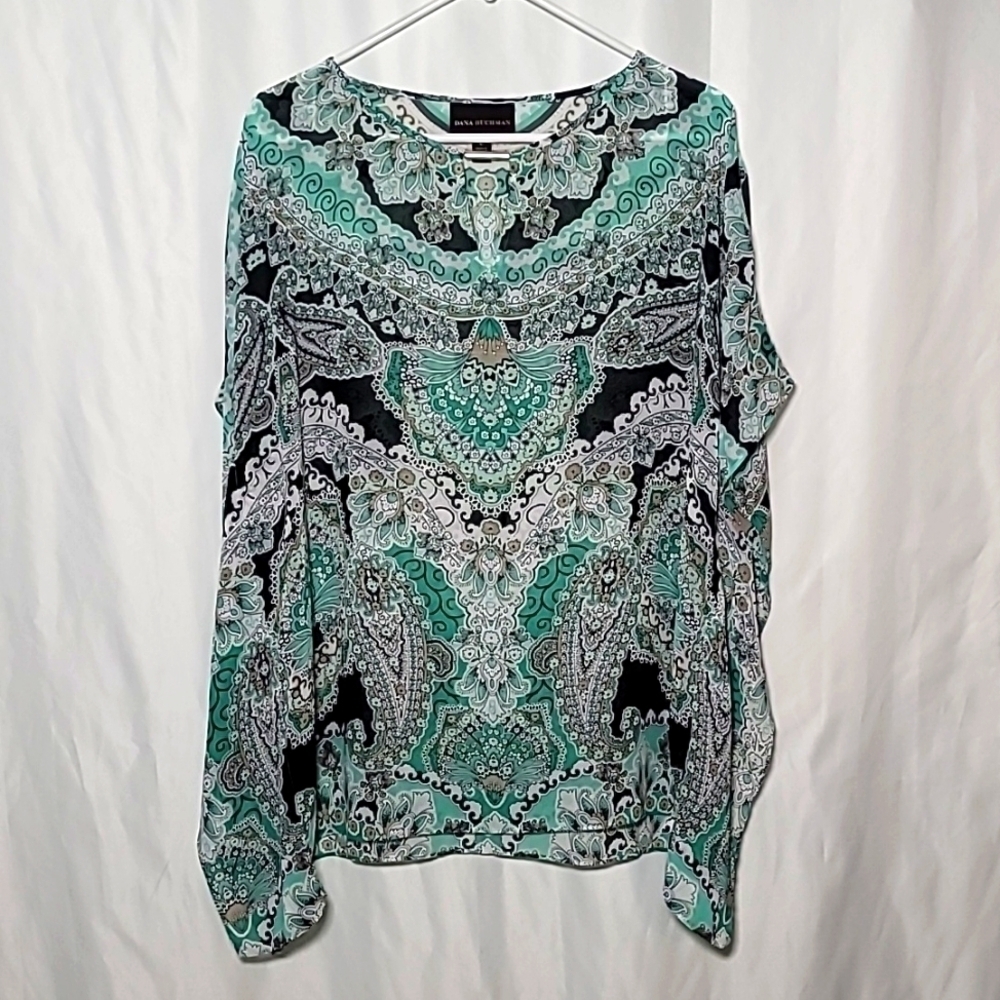 ✨️Dana Buchman print blouse